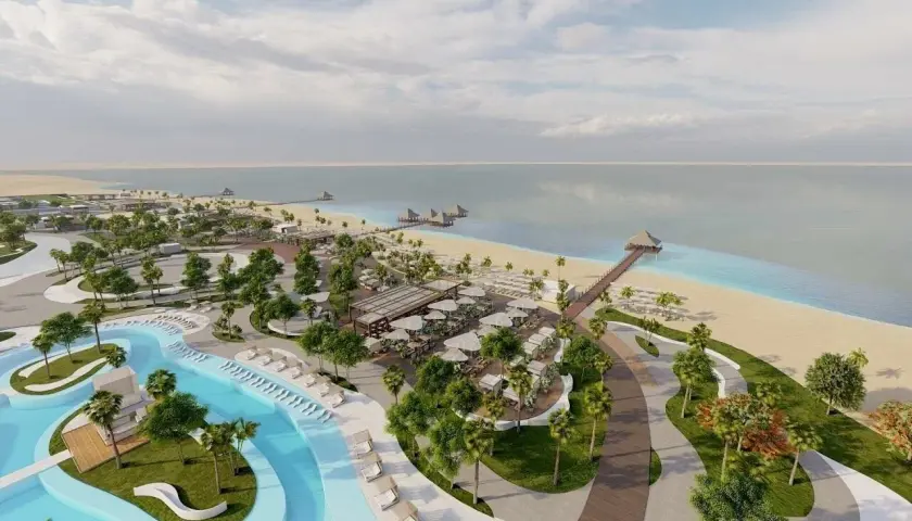 Luksusowy kompleks Rixos Radamis Sharm El Sheikh z basenami, plażą i molo. Idealne miejsce na wakacje.